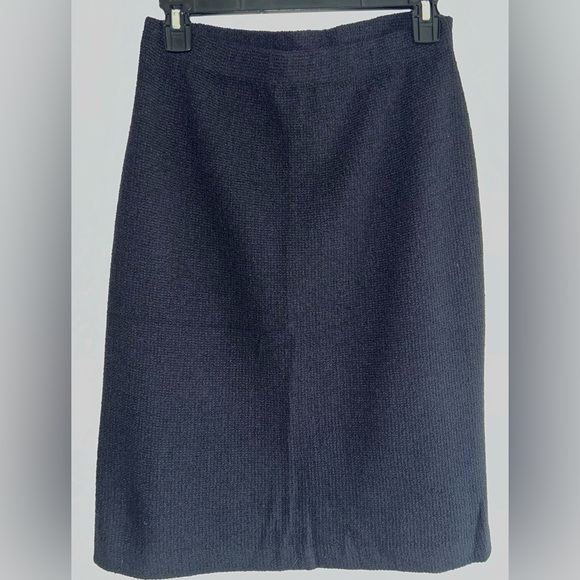 ST. JOHN Collection 6 Black Wool Blend - Picture 1 of 5